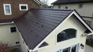 Ilil21017 - La Grange, Il 60525 Interlock Metal Roofing Colonial Brown Cedar Shingle Roof 7