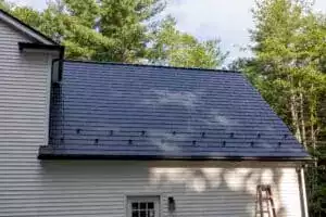 Mane21013 - Foxborough, Ma 02035 Interlock Metal Roofing Black Aluminum Cedar Shingle Roof 50