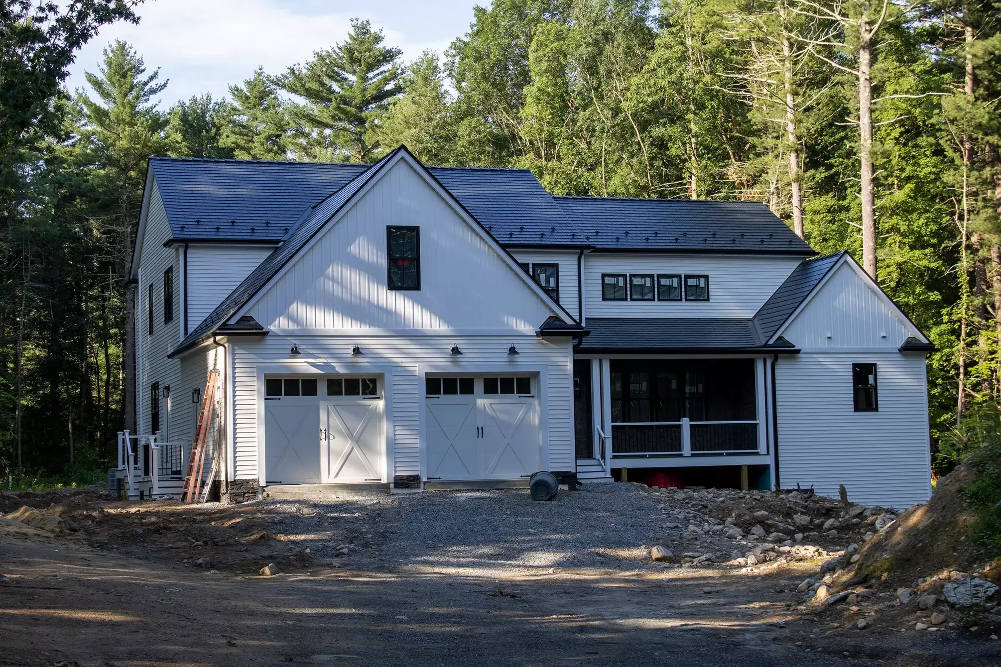 MANE21013 - Foxborough, MA 02035 Interlock Metal Roofing Black Aluminum Cedar Shingle Roof 07